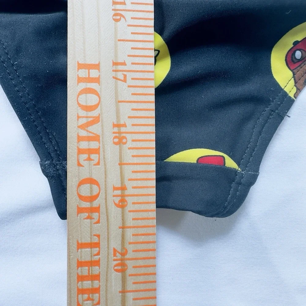 Buc-ee's Women's Small Black Logo Print One Piece Swimsuit‎ Bathing Suit Bucees